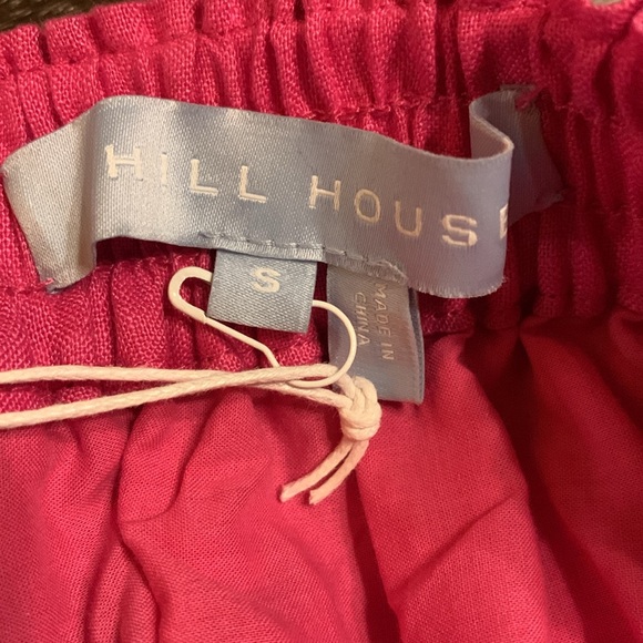 New Hill House The Paz Skirt pink size small linen ruffle feminine beachy preppy - Picture 9 of 12